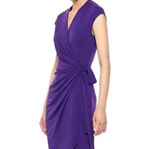 Lark & Ro Cap Sleeve V-Neck Jersey Wrap Dress